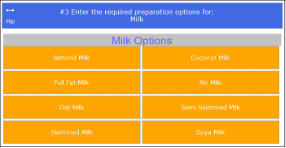 Meal Group Selections Screen Layout 2