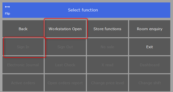 Workstation open-close